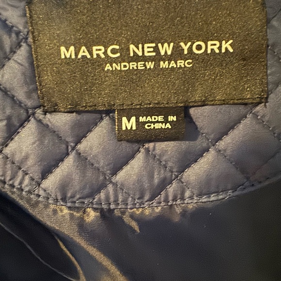 Quilted Blue Vest by Marc New York Sized M - Picture 2 of 4
